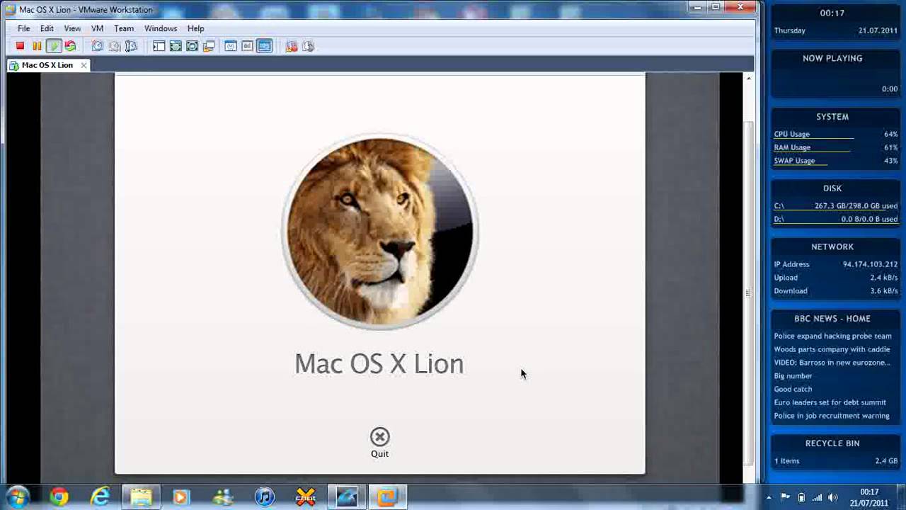 mac os x mountain lion theme for windows 7 free download